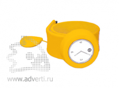 Силиконовые слэп-часы флешки, 8 Гб, желтые