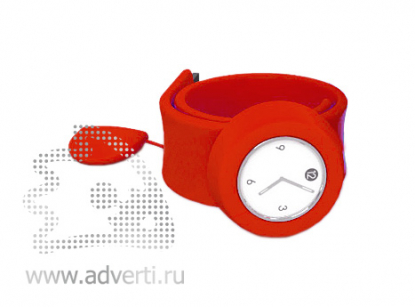 Силиконовые слэп-часы флешки, 8 Гб, красные