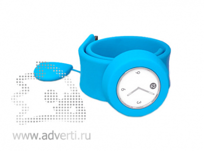 Силиконовые слэп-часы флешки, 8 Гб, светло-синие
