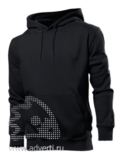 Толстовка Hooded Sweatshirt Men, мужская, черная