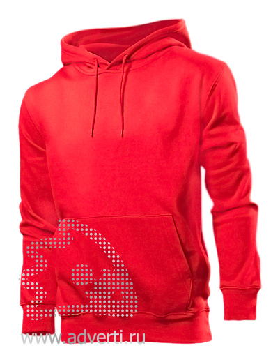 Толстовка Hooded Sweatshirt Men, мужская, красная