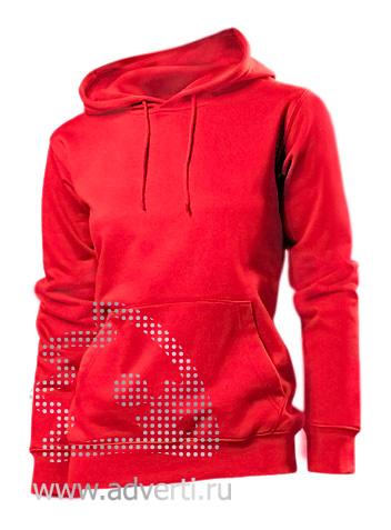 Толстовка Hooded Sweatshirt Women, женская, красная