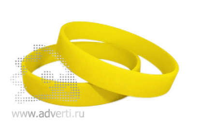 Силиконовый браслет с выпуклым / вдавленным логотипом, желтый