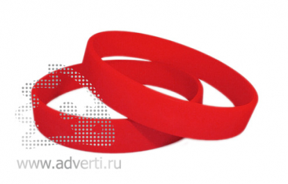Силиконовый браслет с выпуклым / вдавленным логотипом, темно-красный