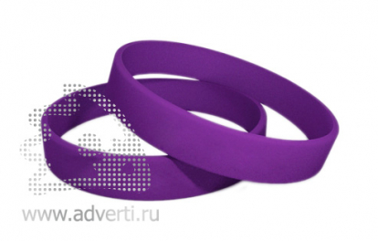 Силиконовый браслет, женский/подростковый, темно-фиолетовый