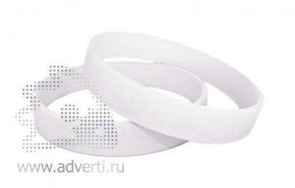 Силиконовый браслет, детский, белый