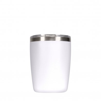 Термокружка вакуумная герметичная Viva Portobello, белая, вид спереди