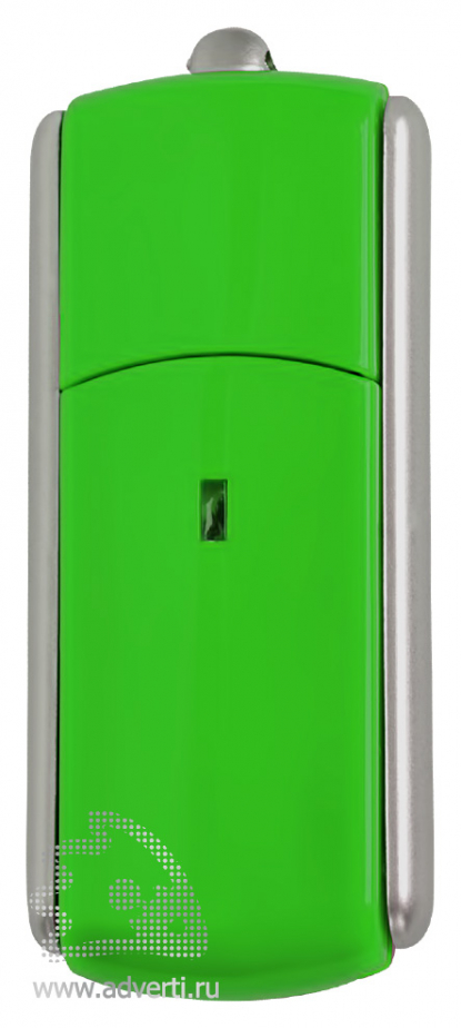 USB-флешка с крутящимся корпусом, зеленая