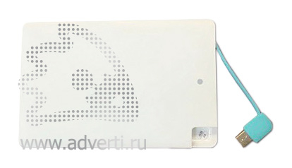 Универсальное зарядное устройство Credit Card1 Color 2500 mAh (без нанесения)