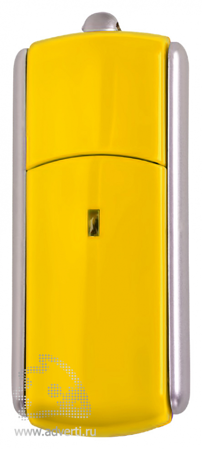 USB-флешка с крутящимся корпусом, желтая