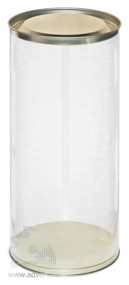 Пластиковая прозрачная туба под фигурку-полотенце