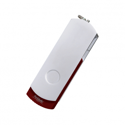 USB Флешка Elegante Portobello, красная, оборотная сторона