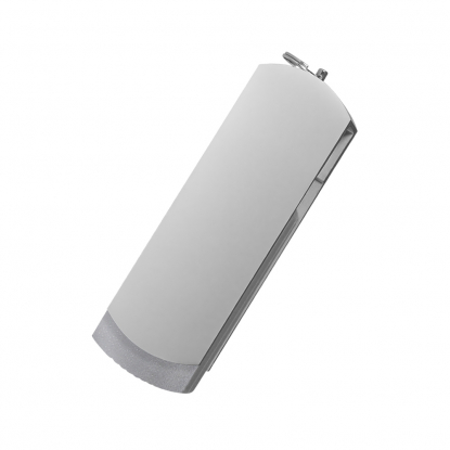 USB Флешка Elegante Portobello, серебристые, в закрытом виде