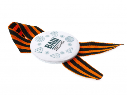 Значки закатные с лентой, D56 мм