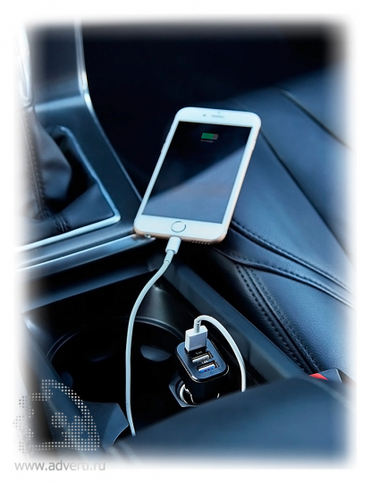 Мощное 3.1A зарядное устройство для автомобиля с 3 USB-порт, применение