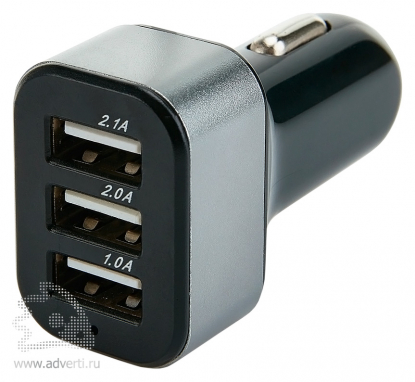 Мощное 3.1A зарядное устройство для автомобиля с 3 USB-порт