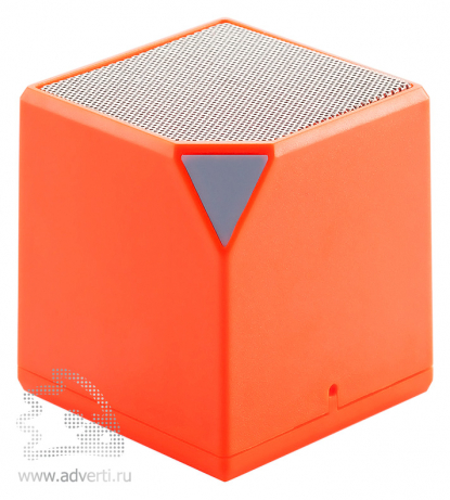 Беспроводная колонка Cube, оранжевая
