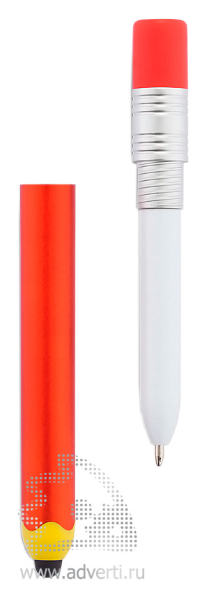 Ручка-стилус в виде карандаша, открытая