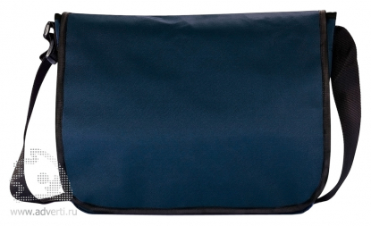 Наплечная сумка для документов, темно-синяя