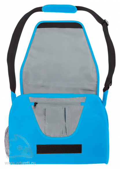Конференц-сумка с цветным вкладышем, синяя открытая