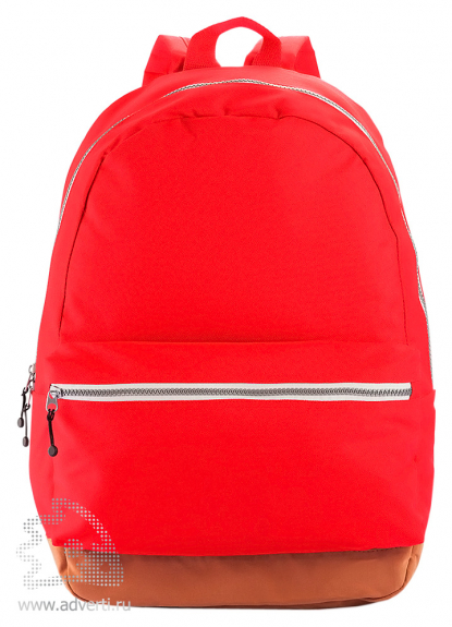 Рюкзак с застежками разных цветов, красный