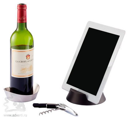 Набор для вина Airo Tech: штопор для вина, поднос для бутылки вина и держатель для планшета