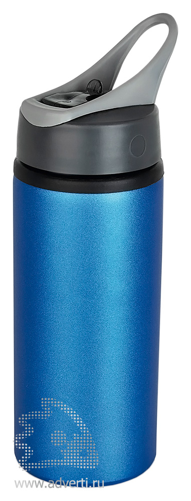 Алюминиевая спортивная бутылка, синяя