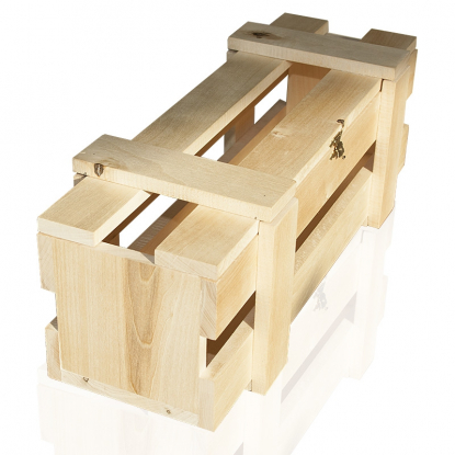 Сувенирный деревянный ящик, торец