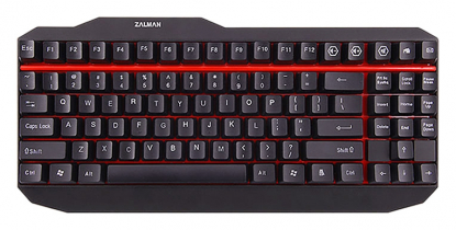 Компьютерная клавиатура Zalman Mechanical, вид сверху
