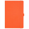 Ежедневник Chameleon, оранжевый, гравировка белым, вид спереди