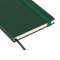 Ежедневник Summer time BtoBook, недатированный, зелёный, ляссе и резинка в цвет обложки