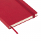 Ежедневник Summer time BtoBook, недатированный, красный, ляссе и резинка в цвет обложки