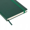 Ежедневник Voyage BtoBook, недатированный, зелёный, ляссе и резинка в цвет обложки