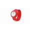 Силиконовые слэп-часы, комбирированные, красные