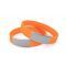 Стандартный силиконовый идентификационный браслет с шильдом, светло-оранжевый
