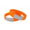 Стандартный силиконовый идентификационный браслет с шильдом, оранжевый