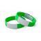 Силиконовый идентификационный браслет с застежкой, зелёный