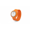 Силиконовые слэп-часы, комбирированные, оранжевые