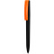 Ручка ZETA SOFT MIX, чёрная с оранжевым