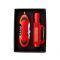 Подарочный набор Ranger с фонариком и ножом, красный, вид сверху