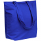 Сумка для покупок на молнии Shopaholic Zip, синяя, вид сбоку