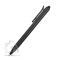 Ручка-стилус шариковая Tri Click Clip, чёрная, вид сбоку