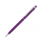 Ручка-стилус металлическая шариковая Jucy Soft soft-touch, фиолетовая