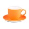 Чайная пара TENDER с прорезиненным покрытием, оранжевая