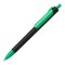 Ручка шариковая FORTE SOFT BLACK, черная с зелёным