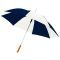 Зонт-трость Lisa, двухцветный, полуавтомат, темно-синий