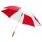 Зонт-трость Lisa, двухцветный, полуавтомат, красный