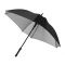 Зонт-трость Square Marksman, полуавтомат, серебристый с чёрным