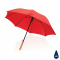 Автоматический зонт-трость с бамбуковой ручкой Impact из RPET AWARE™, d103 см, красный