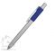 Ручка металлическая шариковая Bobble, синяя, сбоку